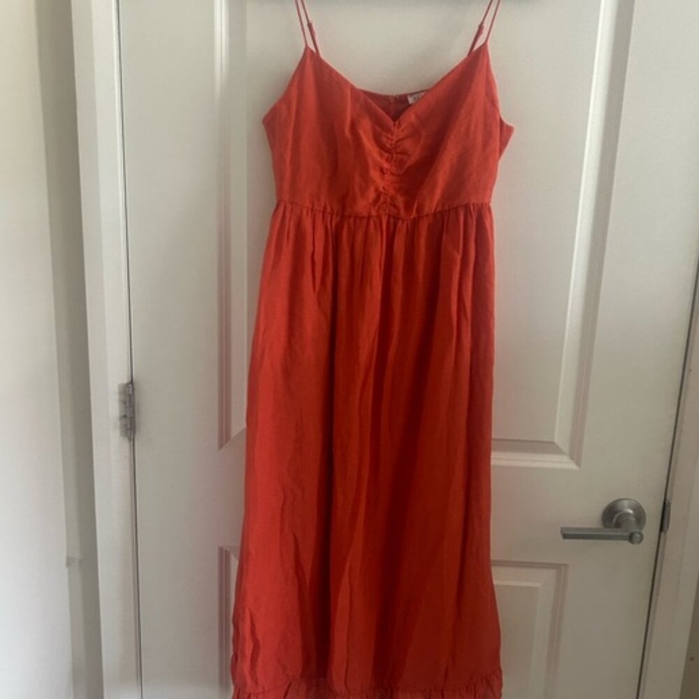 Elegant Red Midi Dress